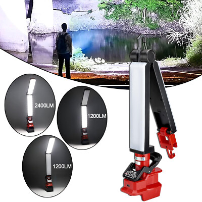 2400LM LED Camping Laterne für Milwaukee 18V Akku 30W Camping LED Arbeitslicht