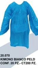 KIMONO MONOUSO BIANCO- CONFEZIONE DA 20 PZ. MADE IN ITALY