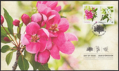CRABAPPLE BLOSSOM = Official FDC/OFDC = TYPE 2 [R-W] Canada 2021