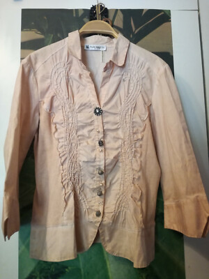 Traumhafte Bluse Rüschen Spitze Bottega Elisa Cavaletti 40-42 M romantisch