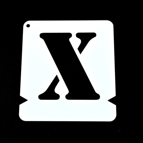 MYLAR POLYESTER STENCIL TEMPLATE. 'STENCIL FONT' SET OF A To Z 125mm To 400mm - Picture 10 of 12