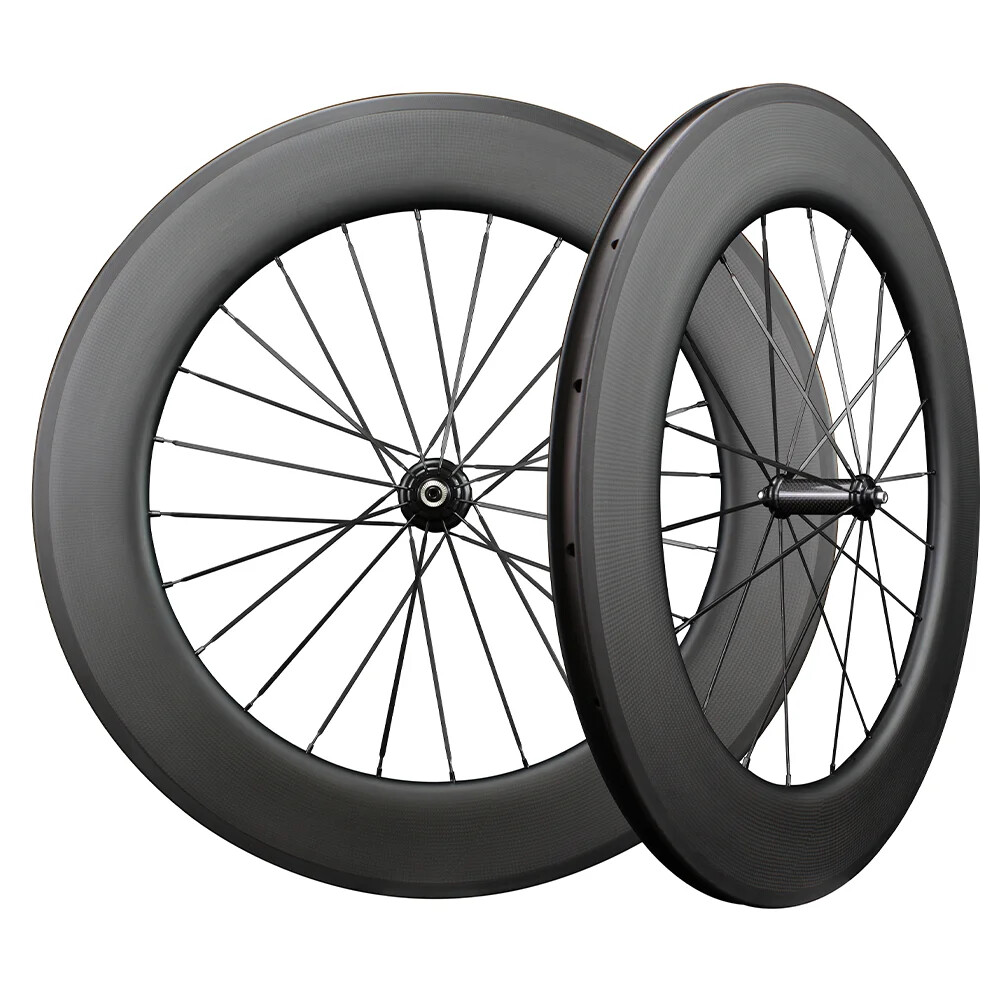 88mm Deep 700c Carbon Clincher Wheelset 25mm Wide for Road Bikes