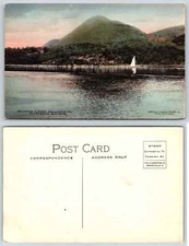 New York SUGAR LOAF MOUNTAIN HUDSON RIVER Bryant Publ Hand Colored Postcard O748