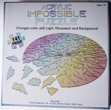 Acrylic Impossible 141 Pc Jigsaw Puzzle, Brand New-Sealed Box 