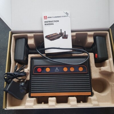 ATARI FLASHBACK 8 Gold HD mit 2 Wireless Controllern + 120 Spielen OVP mit Ins
