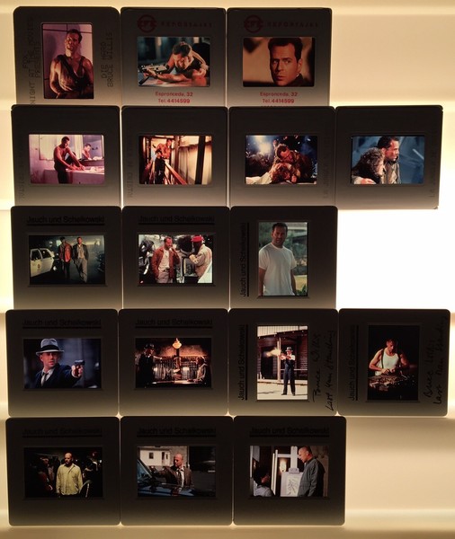 BRUCE WILLIS DIE HARD AND OTHER FILMS 17 ORIGINAL PRESS AGENCY SLIDES