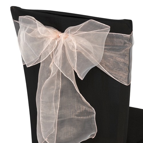 Silla de organza de boda fajas ancho lazo completo para decoración de fiesta 1x-100x - Imagen 344 de 391