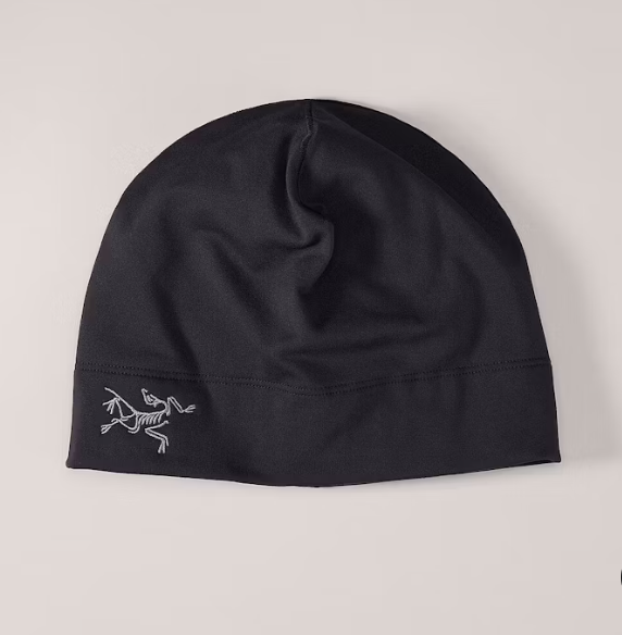 Arc'teryx Rho Beanie Toque Leggero Nero Taglia Large XL
