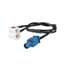 Antennen Adapter FAKRA Doppel Buchse auf Stecker f&uuml;r VW Audi Seat Skoda RCD RNS