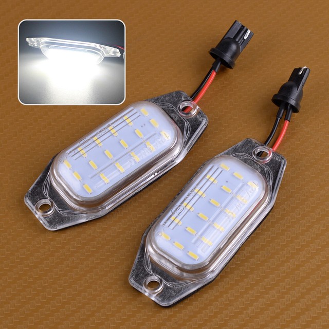 2x LED Number License Plate Light Fit For Toyota Land Cruiser Prado