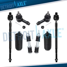 Inner Outer Tie Rods Sway Bar End Links Front for 02-07 Mitsubishi Lancer - FWD