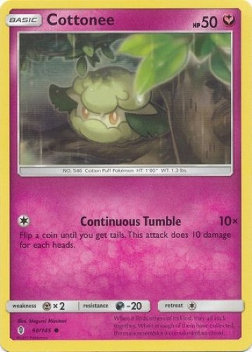 4 x Cottonee (Guardians Rising 90/145) - Common