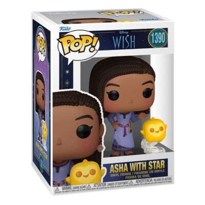 Funko POP! Disney Wish Asha mit Stern #1390 Vinyl Figur Neu/OVP