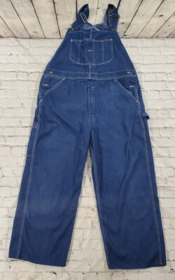 80's sears ROEBUCKS OVERALLオーバーオール古着 Vintage Roebucks Overalls Blue Denim Bib Jeans Weartuff Sears MENS