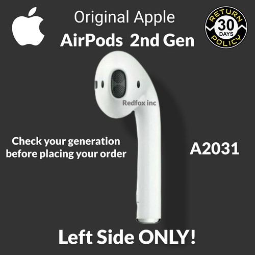 New Authentic Apple AirPods 2nd Generation LEFT Side REPLACEMENT ONLY A2031  | eBay