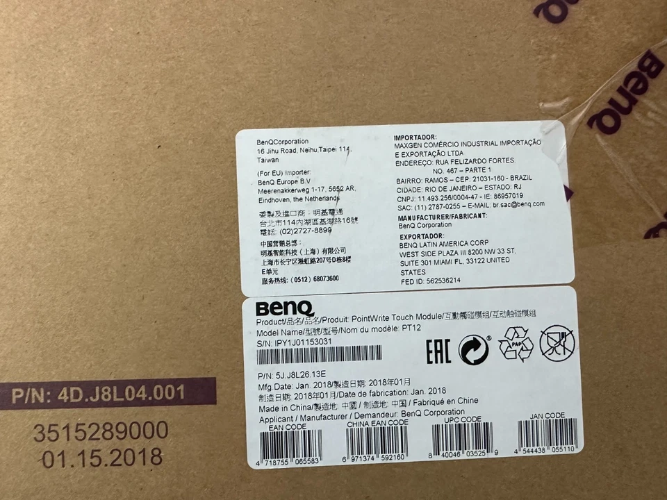 NUEVO Módulo táctil BenQ Pointwrite Finger 5J.J8L26.13E PU20U / PW01U / PW02 Foto 2 de 4