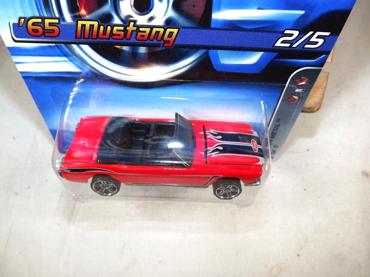 Hot Wheels '65 Mustang 2/5 Motown Metal Red #87 - Diecast Car Collectible - View #5