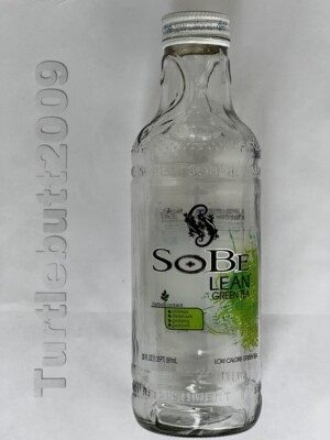 Vintage Bottle: SOBE Lean Green Tea | 20 oz empty bottle | SoBe Collectibles
