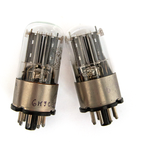 Paire De Tubes électroniques 6N9S / 6SL7 / 6N9P - NOS Années 1970 - Marque Réflecteur