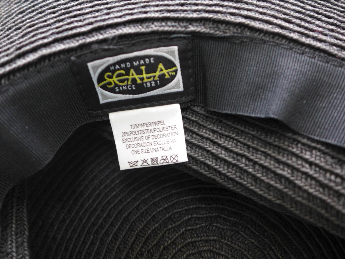 Scala Grey Wool Felt Wide Brim Floppy Hat Adjustable Size Handmade Since 1921 Scala Classico Men main image 3