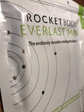 New Rocketbook Everlast Smart Notebook Mini Size 3.5 x 5.6 Blue Frixion Pen