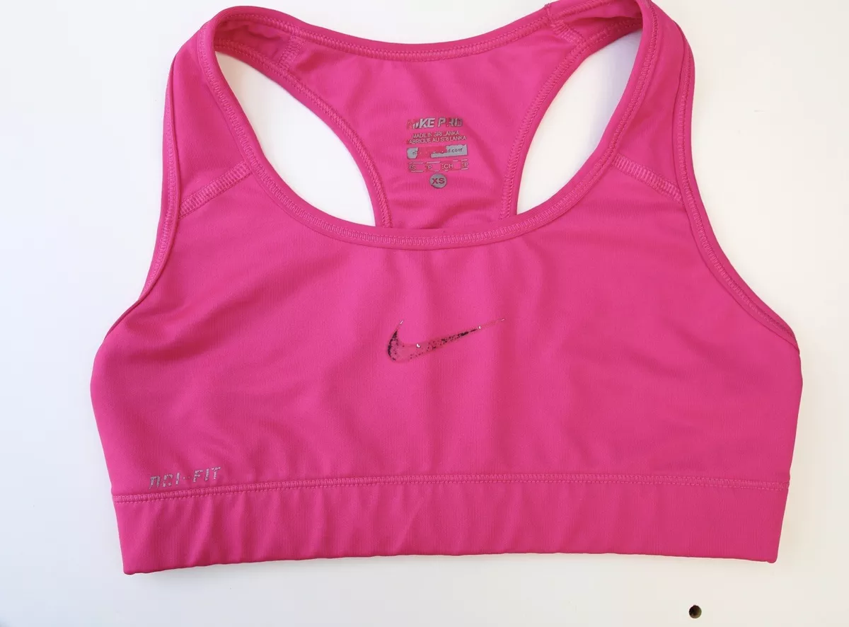 Nike Pro Dri-fit pink sports bra size XS Black Tick Bargain Selling Cheap