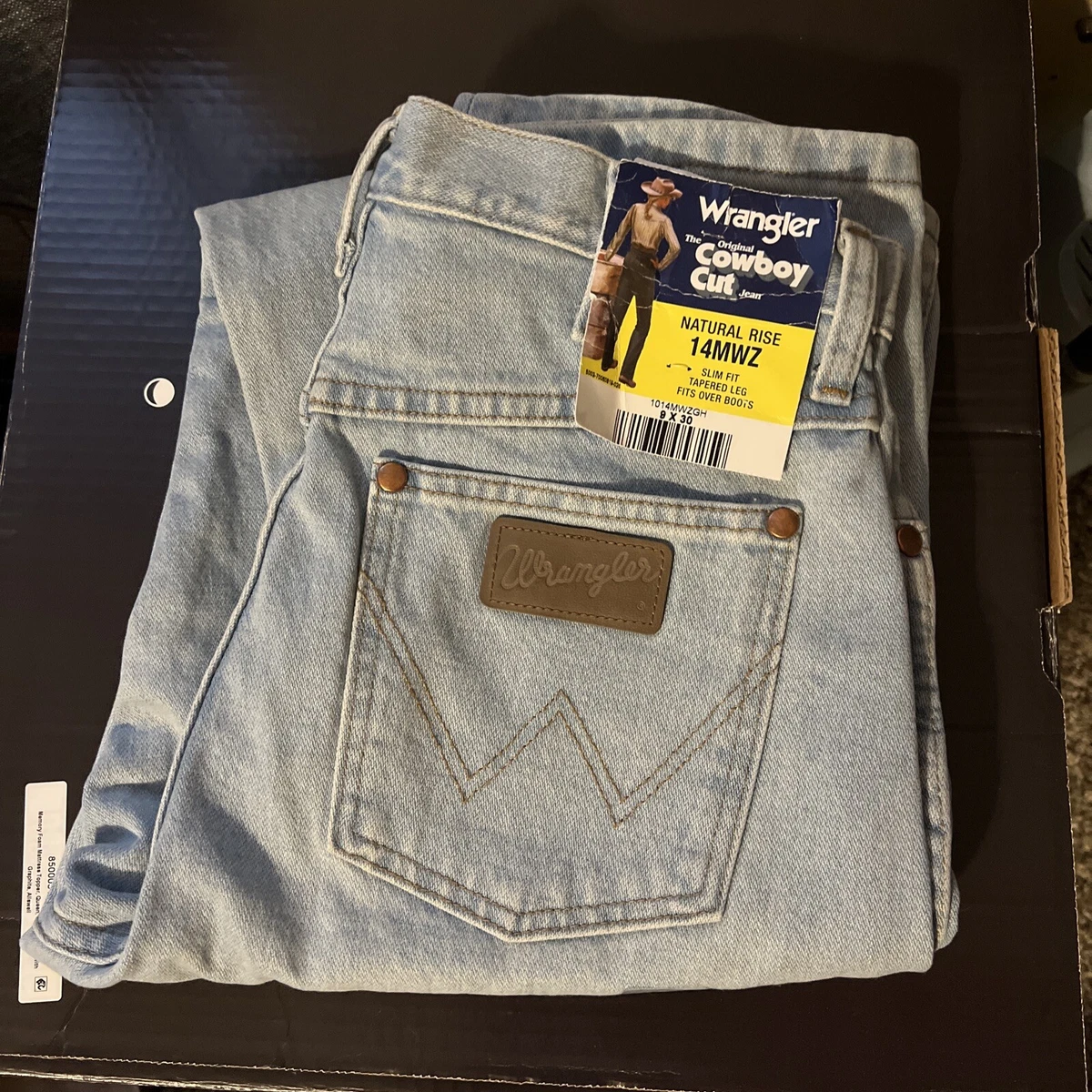 Wrangler Jeans Womens 9x30 Slim Tapered Cowboy Cut Natural Rise Light Rise