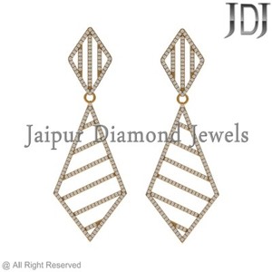 Authentic Celestial Radiance Pave Dangle Earrings
