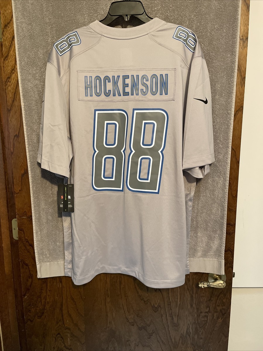 Nike Detroit Lions T.J. Hockenson Gray Atmosphere Fashion