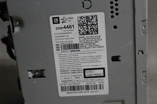 2014 2015 2016 CHEVROLET MALIBU RADIO CD PLAYER CONTROL PANEL OEM - Foto 5 di 6