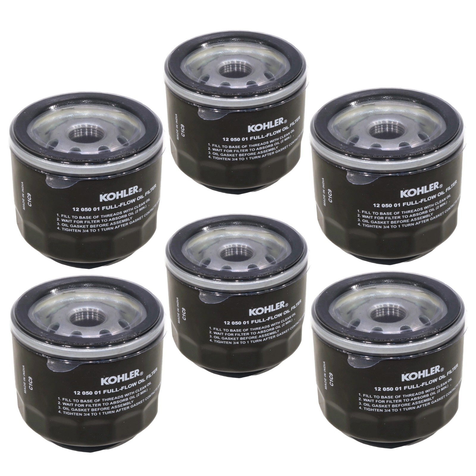 6-Pack) Kohler OIL FILTER for Cub Cadet CC-12-050-08, CC1205008 