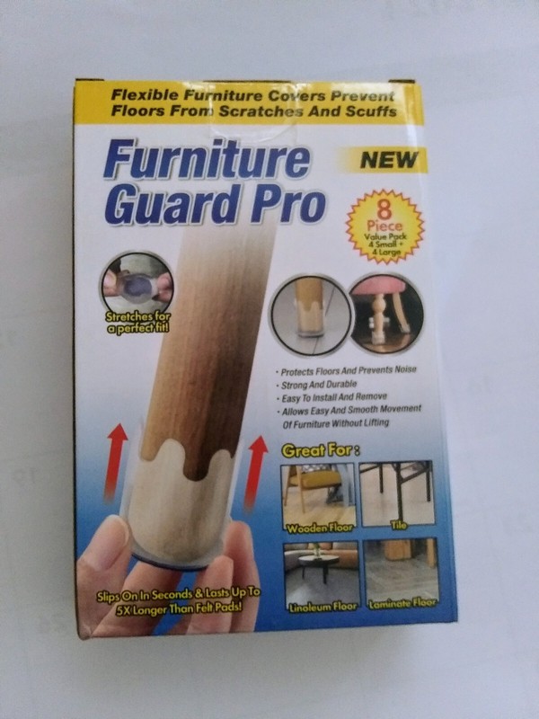 Furniture Leg Covers to Prevent Floors from Scratches 2 Boxes - 8 Pieces Each