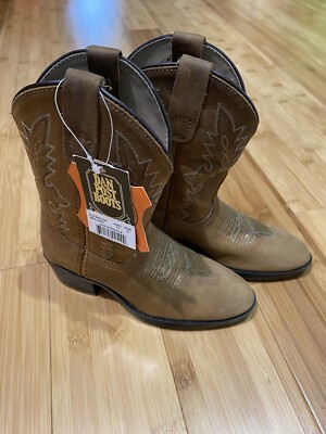Dan Post Shane Toddler Cowboy Boots 11 Distressed Brown Tan