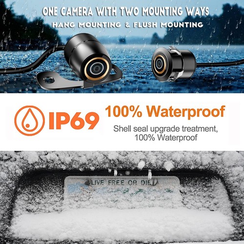 AHD CVBS Backup Camera 170° Fisheye Lens Rear /Front View Full HD Night Vision - Picture 2 of 18