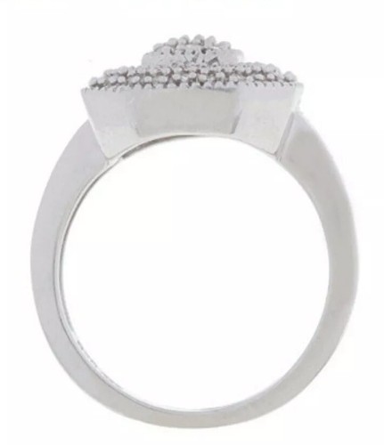 NIB: AffinityDiamond 1/4 ct tw Vintage Style Sterling Ring. Size 7 - Picture 4 of 7