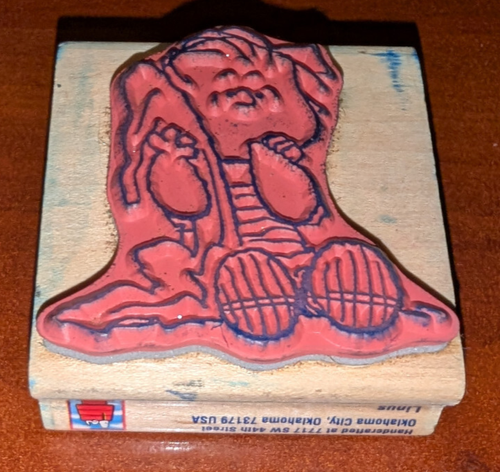 VTG Peanuts Rubber Stampede Linus F1065 Rubber Stamp 2.5" - 第 2/2 張圖片