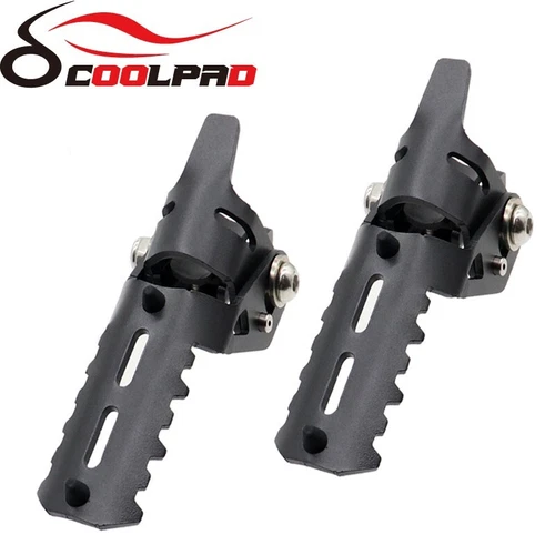 Front Foot Pegs Folding Footrests Clamp For Honda CRF1000L Africa Twin CRF 1000 - Picture 8 of 12