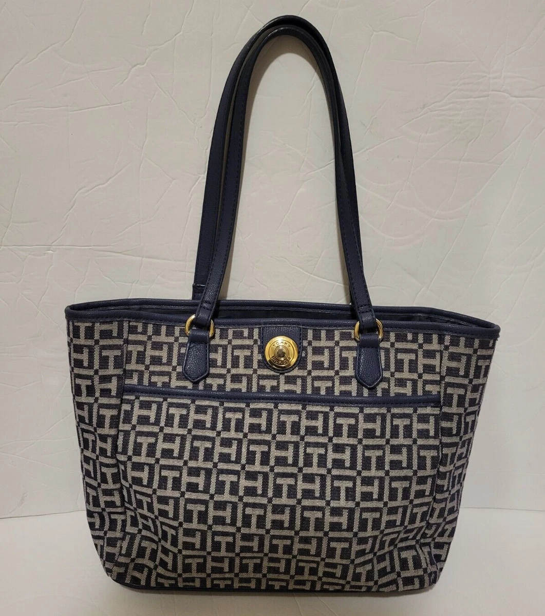 Tommy Hilfiger 15 W Medium Blue Monogram TH bag 9