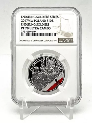 Poland 2017 Enduring Soldiers Accursed by the Communists Silver Coin NGC PF70