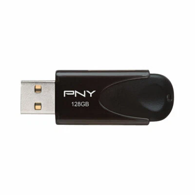 PNY 128 GB USB-2.0-Speicherstick Attaché 4, schwarz - Bild 1 von 4