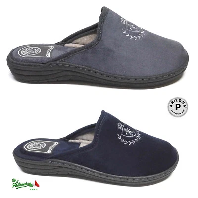 ARIZONA BY PATRIZIA OFFERTA ARIZONA - PATRIZIA pantofole ciabatte uomo invernali UN 09 GRIGIO BLU