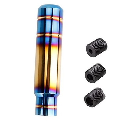 BARTOO Aluminum Alloy Heavy Weighted Shifter Knob, 5'' Auto Gear Gold plated