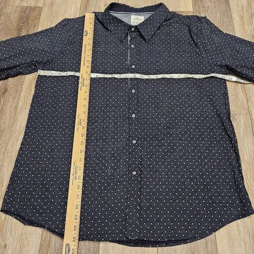 Craft + Flow Navy Blue Pocket Button Down Men's 3XL Business Casual Preppy - Picture 2 of 11