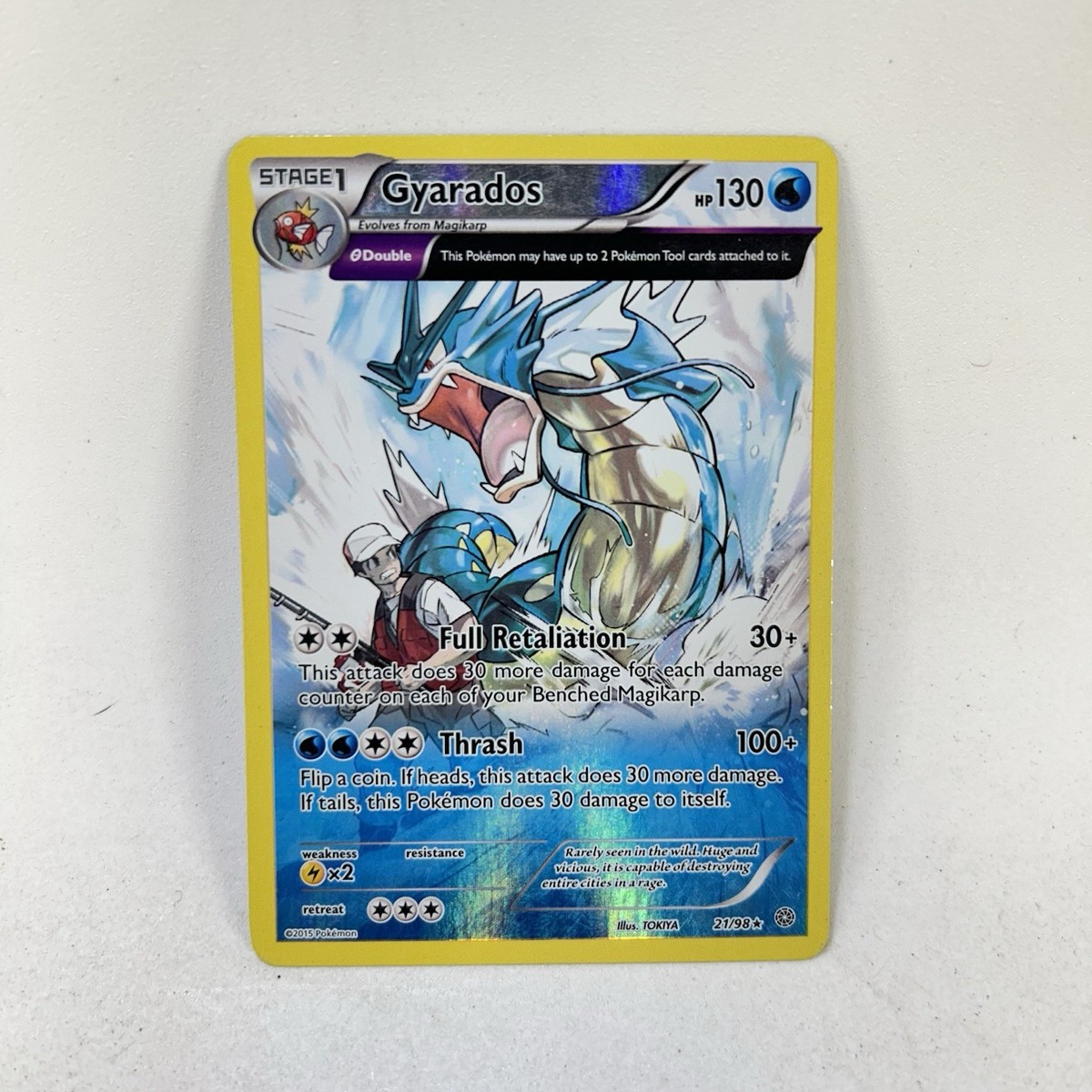 Pokémon TCG Gyarados Reverse Holo Rare Card Ancient Origins 21/98