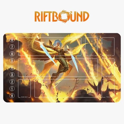 Kayle Riftbound Playmat League of Legends Playmat+Bag Card Game Mat 02