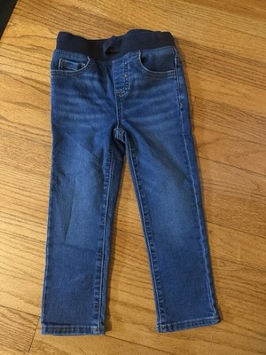 Wonder Nation Jeans Toddler Boys Size 3T Blue Denim Elastic Waist Jeans FS!