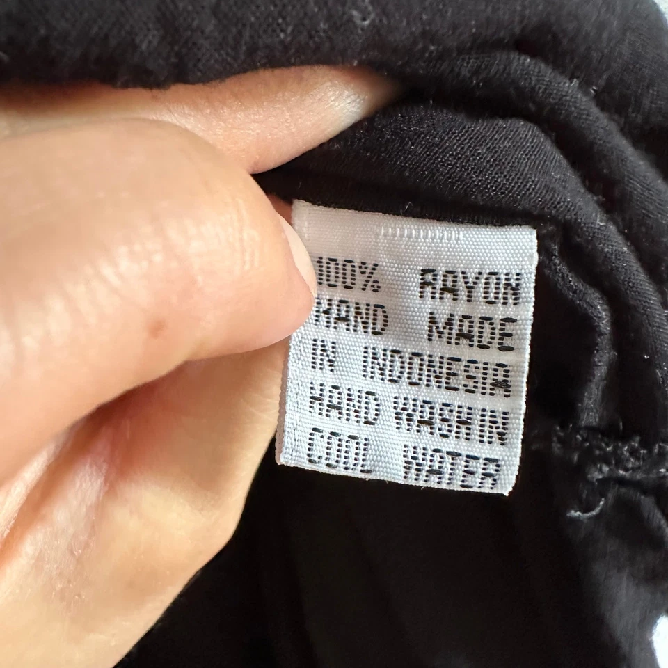 Vestido Solero Cleobella Negro Botón Frontal TALLA PEQUEÑO Foto 4 de 4