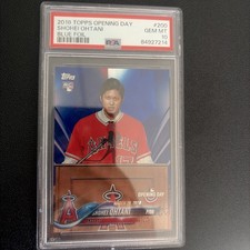 2018 Topps Opening Day - Shohei Ohtani #200 Rainbow Blue Foil (RC)