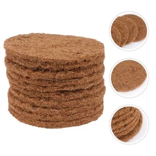 10 Pcs Coconut Coir Breeding Eggs Mat Nest Bird Accessories Pad