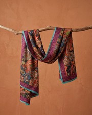 Paisley Print Scarf for Women, Colorful Boho Long Scarf